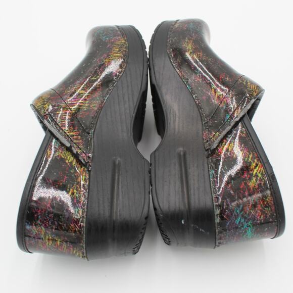 Dansko Professional Clogs 36 Women 5.5 Black Patent Leather Comfort Work Shoes - Picture 8 of 11
